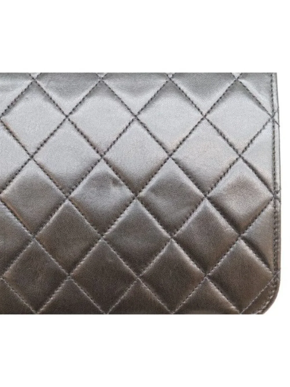 Chanel Black Lamb Full Flap Push Lock Quilted 23